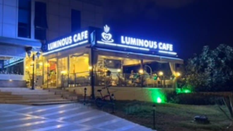 Luminous cafe